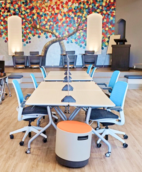 Coworking community lounge