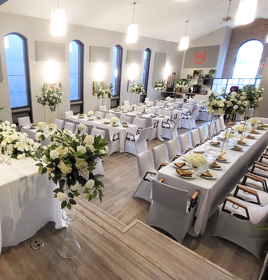 Elegant private event setup